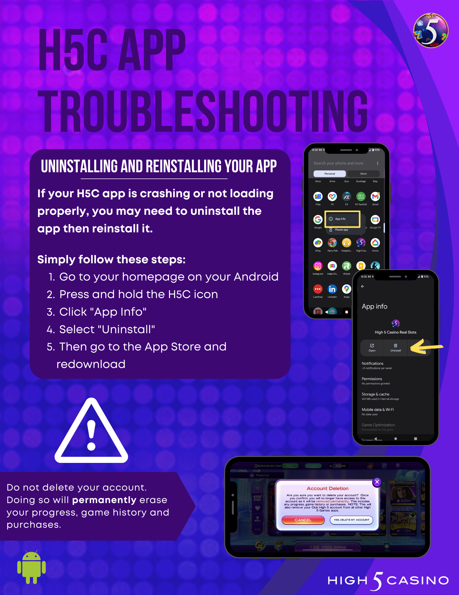 android-how-do-i-uninstall-and-reinstall-my-high5casino-app-on-my