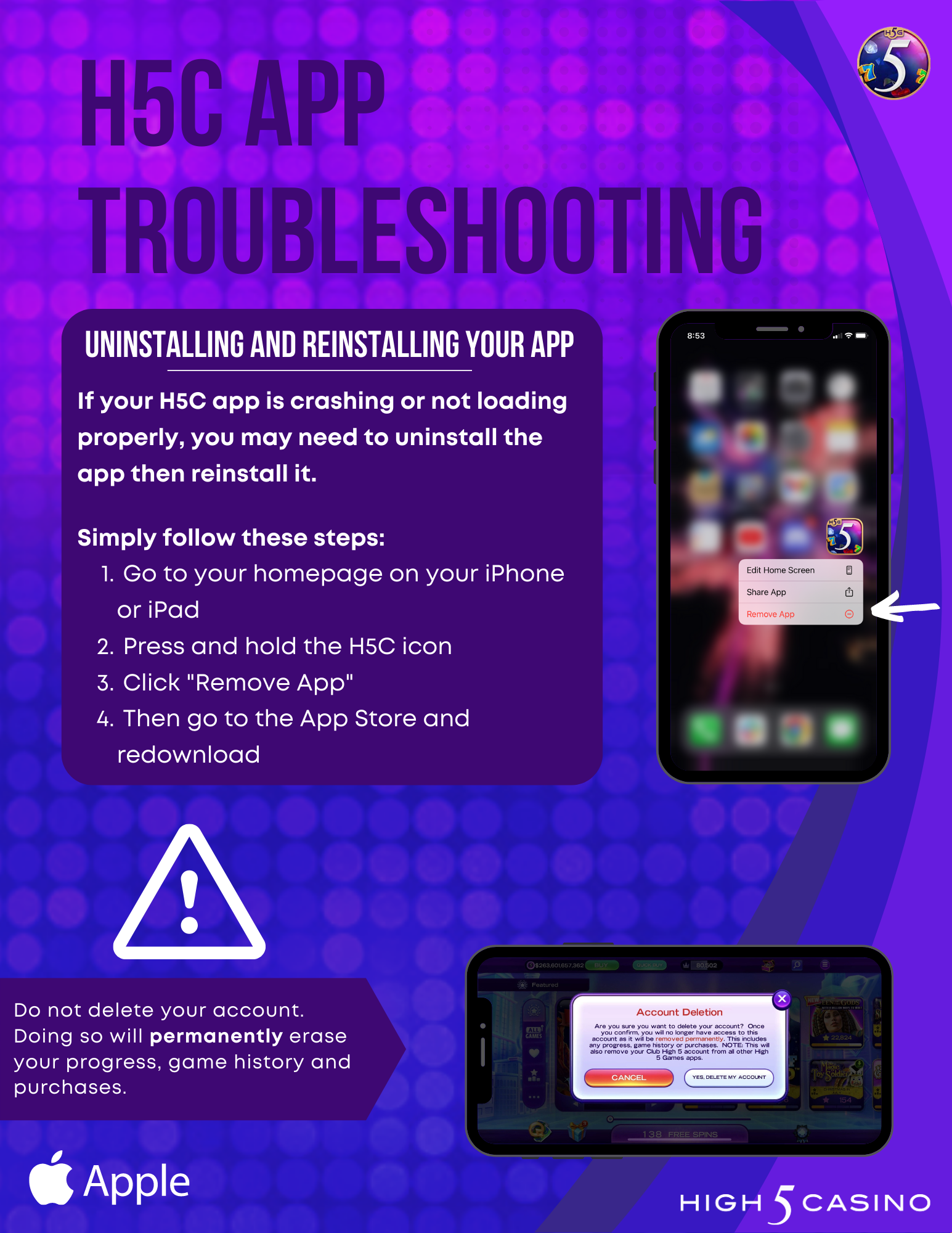 ios-how-do-i-uninstall-and-reinstall-my-high5casino-app-on-my-device